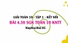 Bài 4.38 SGK Toán 10 tập 1 Kết nối tri thức